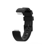 iCare Silicone Sport Band Compatible with Fitbit Inspire HR Smartwatch Wristband Replacement Strap Compatible Inspire Bracelet Accessories (Black)