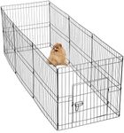 Yaheetech 24 Panel Puppy Playpen Dog Pen Pet Playpen for Small Animals/Cat/Rabbit/Duck Exercise Fence Indoor/Outdoor 61cm High