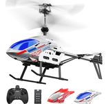 DEERC DE28 RC Helicopters,3.5 CH Remote Control Helicopter W/Extra Shell,LED Light,2.4Ghz Flying Toy W/Speed Adjustment,Altitude Hold,One Key Take Off/Landing,Indoor Aircraft Toy for Kids Boys Gift