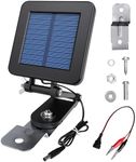 6V Solar Panel for Deer Feeder, Efficient Solar Panel Charger w/Adjustable Mounting Bracket & Alligator Clips, 6V Solar Panel Compatible with Game Feeder Timer & 6V Rechargeable Batteries