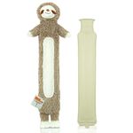 Things2KeepUWarm Long Hot Water Bottle Seasonal Design (Grey Sloth)