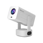 XElectron Techno Android 13 Smart Projector, 3X Brighter, 4X Louder, Remote Focus, 1080P & 4K Support, Rotatable Design, Auto & 4D Keystone with Netflix, Prime, YouTube, etc, WiFi 6 & BT, 720P Native