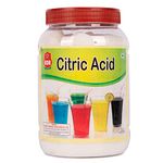 KOR Citric Acid Crystals (Small), 800g (Pack 1) / Food Grade/Nimbusat/Tatri/Multiple Purpose/Nimbu phool/Lemon Salt/Citric Acid Powder for Baking Making Malai Peda, Jalebi, Poha Chivda, Dhokla