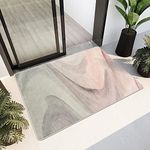 Cinknots Area Rugs Modern Rug for Living Room Bedroom Floor Mat Corridor Carpet Soft Non-Slip Soft Indoor Abstract Carpet Home Decor (Grey/Pink,80 * 120cm)