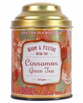 SAN-CHA Tea Boutique Cinnamon Green Tea | All Natural | Immunity Boosting Tea |(100+Cups) Loose Tea Leaf |Real Spice Blend, |100% Rainforest Alliance Certified|Weight Watchers Tea, 1 grams