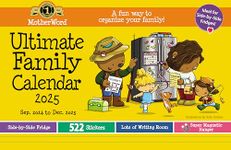 2025 MotherWord Ultimate Fridge Magnetic Hanging Calendar, 16-Month, Sept 2024 - Dec 2025, English, Medium Side by Side Version, 15" x 9.5" (MWMKT12825)