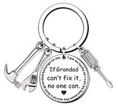 TTOVEN Grandad Gifts Father's Day Keyring Gifts If Grandad Can't Fix It No One Can Grandad Birthday Gifts for Grandad Grandpa