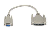 Monoprice 100460 1' at Modem DB9F/DB25M Molded Cable