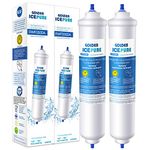 Water Filter Replacement for Samsung DA29-10105J, DA29-10105J HAFEX/EXP, WSF-100, DA99 02131B, EF9603, HAIER LG Fridge Water Filter 2 Pack by GOLDEN ICEPURE RWF0300A (Invoice Available)