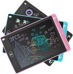 3 Pack LCD Writing Tablet, 8.5 Inch Colorful Writing Board Drawing Tablet for Kids, Erasable Electronic Drawing Pad, Educational Toys for 3-6 Years Old Boys & Girls, School Kid Birthday Easter Gifts