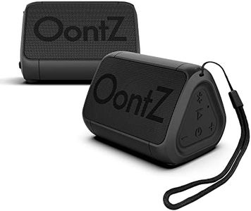 OontZ Angle Solo Bluetooth Speaker - 2 Pack, Surprisingly Loud Volume & Bass, 100 Foot Wireless Range, Waterproof Compact Portable Travel Speaker by Cambridge Sound Works (Black)