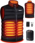 KODOKU Men's Heated Vest with Battery Pack 7.4V, 2023 Upgrade Heating Wire, Washable Warm Vest for Winter Outdoor Hunting