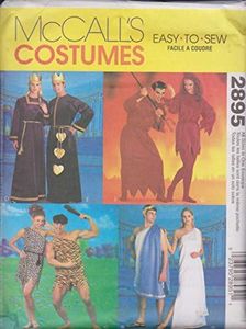 McCall's 2895 Sewing Pattern Costumes Roman Cave King Queen Devils Bust/Chest 29 1/2-44