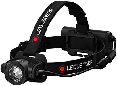 LEDLenser Lampe Frontale LED H15R Core 2500 Lumens Rechargeable Batterie Lithium Eanche IP67 Variable en Continu Constant Light Portée de 250m Câble de Charge USB Aimanté, Noir