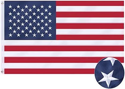 VICDRIA American Flag 30x50 Ft, US Deluxe Embroidered Heavy Duty Polyester Durable Outside Flags with Brass Grommets