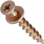 Hangman PictureHangers BCK-10 Double-Headed Bear Claw Screws for Saw Tooth's & D Rings, Gold, 10-Pack