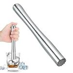 Professional Drink Muddler Fruit Ice Crusher Bar Tools Stainless Steel Muddler Bar Tools for Mint and Other Fruit Based Drinks