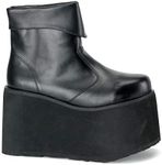 Funtasma Men's Monster-02 Ankle-High Platform Boot Black