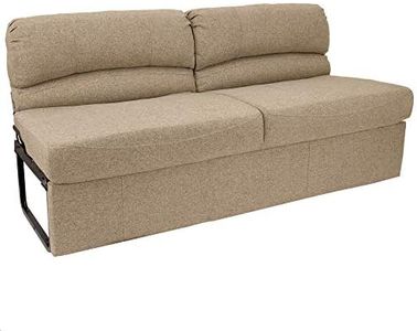 RecPro Charles RV 68" Jackknife Sofa | Love Seat | Sleeper Sofa | RV Furniture | 11" Legs and Hardware Included | Cloth (Oatmeal)