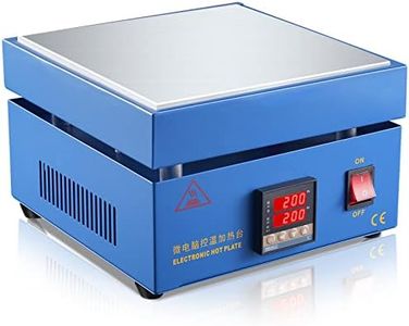 Soiiw 110V 850W Soldering Hot Plate LED Microcomputer Electric Preheat Soldering Station Welder Hot Plate Rework Heater Lab 200X200mm Plate