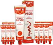 Mutti Double Concentrated Tomato Paste (Doppio Concentrato), 4.5 oz. Tube | 12 Pack | Italy’s #1 Brand of Tomatoes | Tube Tomato Paste | Vegan Friendly & Gluten Free | No Additives or Preservatives