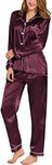 SWOMOG Womens Silk Pyajama Set Sati