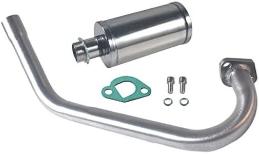 Upgrade Exhaust with Muffler For Coleman Powersports CT200U BT200X CT200u-ex,212cc 196cc/6.5HP Go Kart and Gas Mini Bike