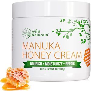 Manuka Honey Cream Moisturizer for Dry Skin - Soothing Body and Face Moisturizer - Moisturizing Cream and Itchy Skin Relief for Sensitive and Eczema Prone Skin - Manuka Honey Lotion for Redness Relief