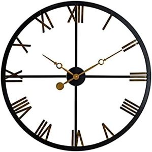 Lylac Metal Frame and Numerals Wall Clock, 100 x 4.5 x 100 cm Size