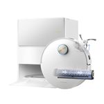 dreame Aqua10 Ultra Roller Complete Robot Vacuum Cleaner with Mop, 30,000Pa, Clears 8cm Obstacles, Roller Self-Cleaning, Carpet Protection, Auto-Empty,100% Detangling, Avoids 240+ Objects, White