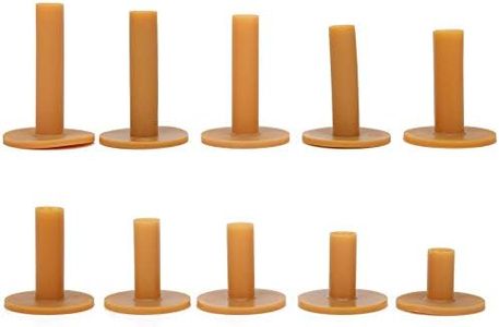 Tees de Golf de 10 Piezas, Soporte de tee de Goma para Entrenador de Golf, Campo de práctica, Base Duradera y Amplia, Accesorio de Golf Flexible y Estable