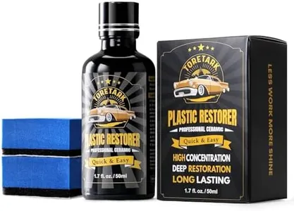 Toretark Plastic Trim Restorer for Cars, Black Trim Restorer,Highly Concentrated Ceramic Crystal Coating,Lasting Up to 6 Months+ with UV Protection,Restore Automotive Exterior Protectant,50ml
