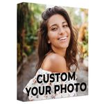 Simons Gifting Custom Faux Canvas - Custom Personalized Artwork Photo or Business Logo - Premium printing for home or office - Add your own logo, artwork, or photo - 11"x14"