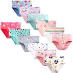 Adorel Girls' Underwear Toddler knickers Pants Briefs Cotton Pack of 12 Ice Cream 4-5 Years (Manufacturer Size: 120)