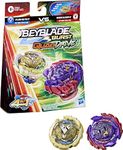 Beyblade Bey Blade Burst Quaddrive Berserk Balderov B7 and Cyclone Belfyre B7 Spinning Top Dual Pack Battling Game Top Toy