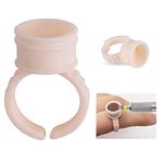 Soft Silicone Microblading Pigment Ring Cups 250PCS Disposable Eyelash Extension Glue Holder Caps Tattoo Ink Cup Rings Nail Art Tools (M)