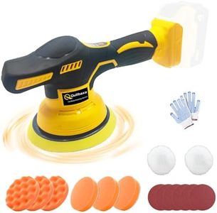 Cordless Car Polisher for Dewalt 20V Battery, 8 Variable Speed Up to 7000RPM Brushless Random Orbital Polisher, 6-Inch Cordless Buffer Polisher for Car Detailing/Polishing/Waxing, Tool Only