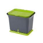 Full Circle Fresh Air Compost Collector, Green Slate