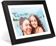 AEEZO Digital Picture Frame 10.1 Inch 1280x800 IPS Touch Screen WiFi Smart Digital Photo Frame with 16GB Storage, Auto-Rotate Easy Setup to Share Photos or Videos via AiMOR APP, Wall Mountable Black