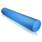 Navaris EVA Foam Roller - 35" (90cm) Roll for Exercise, Pilates, Yoga, Stretching, Muscle Massage, Back Muscles