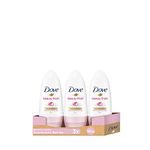 Dove Beauty Finish, Strong Antiperspirant Roll On Deodorant Stick, Unisex For Men And Women, Clean And Fresh Fragrance, Long Lasting Anti Sweat And Body Odour Protection, Large Pack (3 x 50 ml)