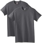 Gildan Men's Heavy Cotton T-Shirt, Style G5000, Multipack Shirt, Charcoal (2-Pack), Large US