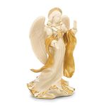 Lenox 863067 First Blessing Nativity Peace Angel Figurine, Ivory, Gold