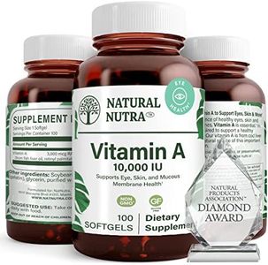 Natural Nutra Vitamin A Dietary Supplement from Cod Liver Oil, 10,000 IU, 100 Softgels