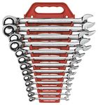 GEARWRENCH 13 Pc. 12 Pt. Reversible Ratcheting Combination Wrench Set, SAE - 9509N
