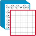 Artreeiger 12 Pcs Dry Erase Math Hundreds Chart, Double Sided Number Cards 1-100 Number Chart, Teacher Classroom Must Haves Writable and Erasable Numbers 1-100 Chart Board Card Home Classroom Supplies