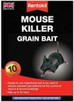 Rentokil REN0340 Mouse Killer Grain Bait, Black, 4.2 x 10.5 x 14.5 cm