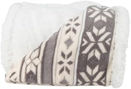 Lavish Home Throw Blanket, Grey, 50" x 60"