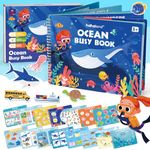 hahaland Preschool Busy Books for Toddlers 3-5, Toddler Montessori Toys for 3 4 5 Year Old Boys Girls Gifts, Toddler Busy Board for Toddlers, Birthday for 3 4 5 Year Old Boys Girls