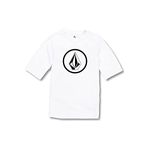 Volcom Boys LIDO Solid Lycra Short Sleeve TEE, White, 4T/S